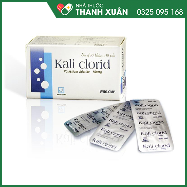 Kali Clorid phòng và điều trị các chứng giảm kali huyết